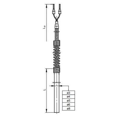 TOPE-361-50-6-Si-Pt100-B-2-1m