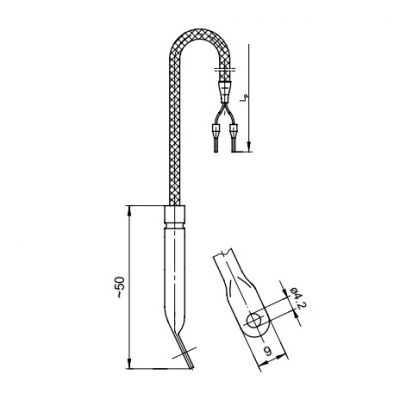 TOPE-6-Pt100-B-3-Si-5m